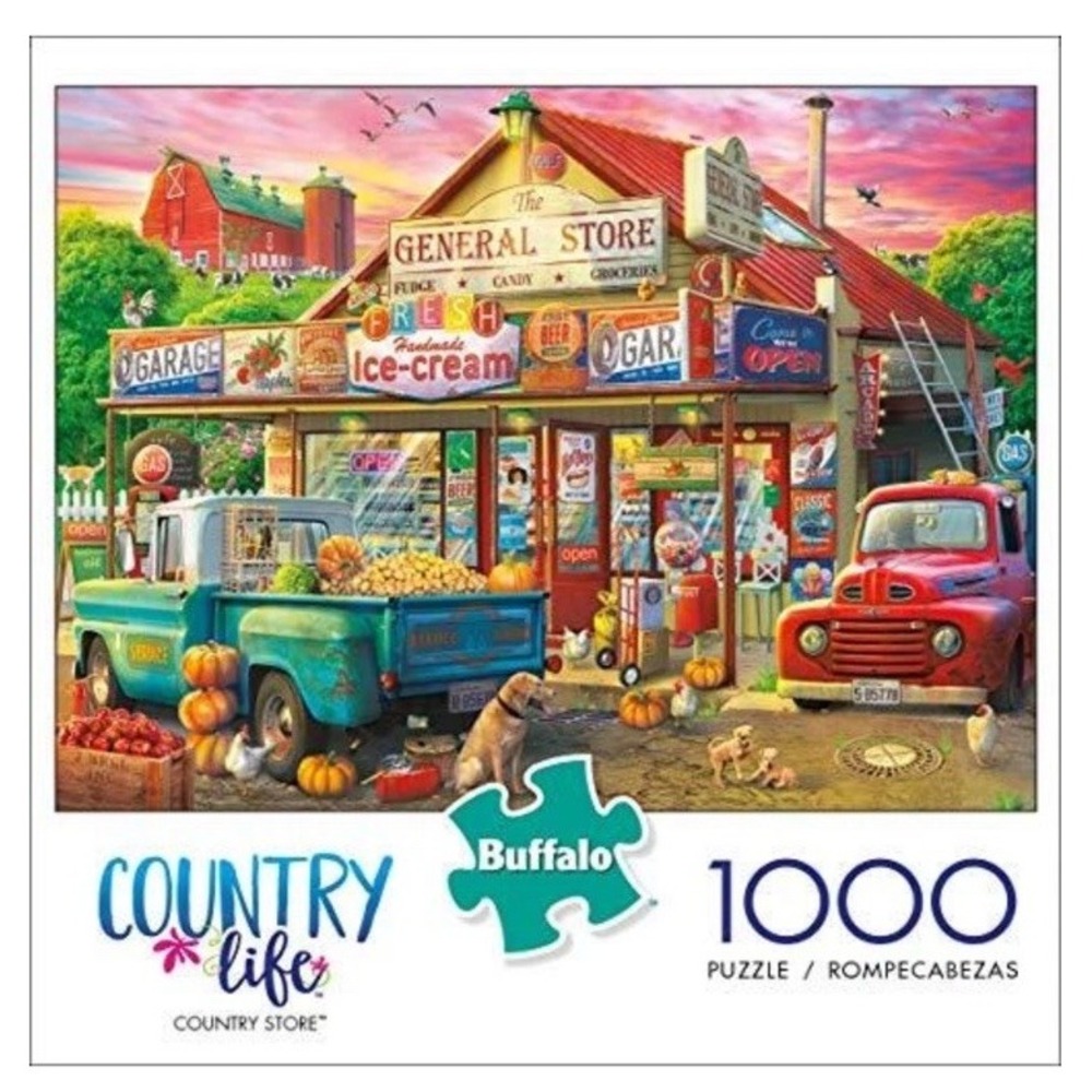 Buffalo Games Country Store 1000 Piece Jigsaw Puzzle Country Life 079346119264